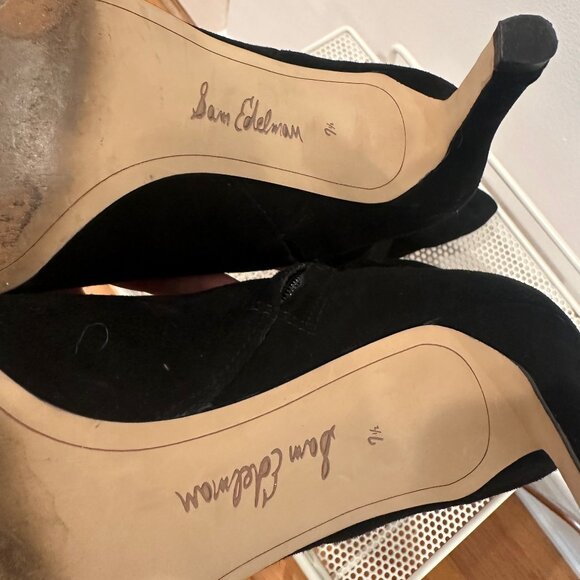 EUC Olencia Suede High Heel Boots Sam Edelman - Picture 5 of 8